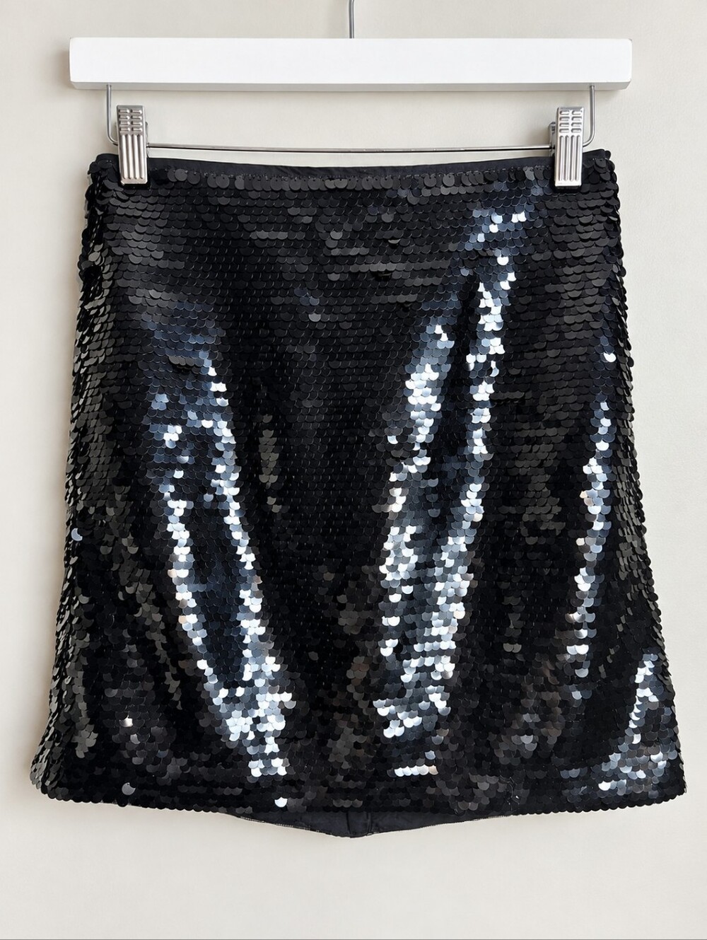 NWT J.Crew Black Sequin Mini Skirt Size 00